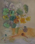 Jean DUFY (1888-1964)
Bouquet de fleurs
Aquarelle signée en bas à droite
54...