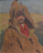 Alexis Louis DE BROCA (1868-1948)
Portrait de berbère
Huile sur toile signée...