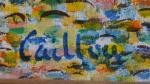 CAILLOU (XXème)
Bord de rivière
Huile pointilliste sur panneau signée en bas...