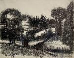 Jean René BAZAINE (1904-2001)
Paysage de Bretagne, 1945. 
Crayon lithographique et...