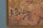 H. DOLDIER (XIX-XXème)
La traversée du ru
Aquarelle signée en bas à...