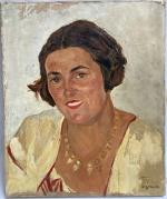 Georges-Léo DEGORCE (1894-c.1943)
Portrait de Madame de Sypiorski, 1928. 
Huile sur...