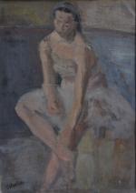 Lazare VOLOVICK [ukrainien] (1902-1977)
Ballerine
Huile sur toile signée en bas à...