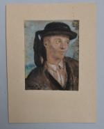 Charles MILCENDEAU (1872-1919)
Portrait de jeune maraichin, 1897. 
Pastel signé et...