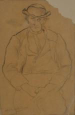 Charles MILCENDEAU (1872-1919)
Portrait de maraichin
Dessin signé en bas à gauche
25.2...
