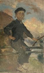 Charles MILCENDEAU (1872-1919)
L'enfant aux cerises
Huile sur toile signée en bas...