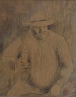 Charles MILCENDEAU (1872-1919)
Le gros buveur accoudé (probablement le père Garreau),...
