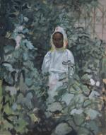 Jean LAUNOIS (1898-1942)
Mauresque, algérienne dans un jardin de verdure, circa...