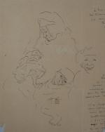 attribué à Jean LAUNOIS (1898-1942)
Femme arabe et ses enfants
Encre avec...