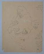 attribué à Jean LAUNOIS (1898-1942)
Femme arabe et ses enfants
Encre avec...