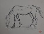 Jean LAUNOIS (1898-1942)
Le cheval
Encre avec cachet du monogramme en bas...
