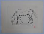 Jean LAUNOIS (1898-1942)
Le cheval
Encre avec cachet du monogramme en bas...
