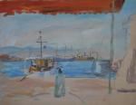 Jean LAUNOIS (1898-1942)
Le port, probablement Alger la blanche
Gouache et aquarelle...