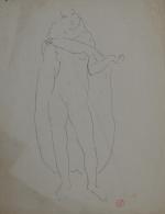 Jean LAUNOIS (1898-1942)
Jeune femme se dénudant
Encre avec cachet d'atelier en...
