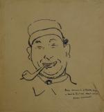 Jean LAUNOIS (1898-1942)
Portrait de mécanicien à bord du Porthos, 1924....