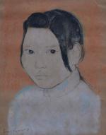 Jean LAUNOIS (1898-1942)
Portrait de femme, la chinoise
Dessin et pastel signé...