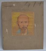 Jean LAUNOIS (1898-1942)
Portrait d'homme, le chinois
Dessin et pastel signé en...