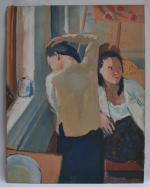 Jean LAUNOIS (1898-1942)
Deux femmes asiatiques dans un intérieur, l'une à...
