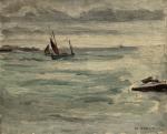 Maurice ASSELIN (1882-1947)
Concarneau, la tempête, 1931. 
Huile sur toile signée...