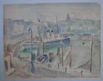 André FRAYE (1888-1963)
Dieppe, le port
Aquarelle signée et située en bas...
