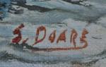 E. DOARE (XXème)
Retour de pêche
Huile sur toile signée en bas...