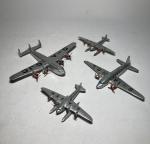 Dinky toys GB - 4 avions - état d'usage