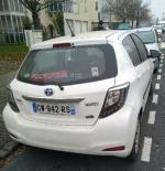 Véhicule TOYOTA Yaris hybride. Type M10JT0VP006S599. Immatriculation CW942RS. Couleur :...