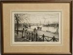 André DAUCHEZ (1870-1948)
Nantes, la Loire vue de Sainte Anne
Gravure signée...