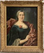 ECOLE FRANCAISE du XVIIIème
Portrait présumé de la Comtesse Charles Antoine...