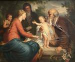 ECOLE FRANCAISE dans le goût du XVIIIème
Nativité
Huile sur toile 
54...