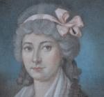 ECOLE FRANCAISE du XIXème
Portrait de dame
Pastel transposé sur toile ovale
57...