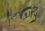 A. VELY (XIX-XXème)
Chiens de chasse
Huile sur toile signée en bas...
