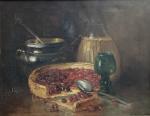 Eugène Henri CAUCHOIS (1850-1911)
Nature morte à la tarte
Huile sur toile...