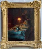 Jules Alexandre GRÜN (1868-1934)
La bonne, 1906. 
Huile sur toile signée...