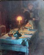 Jules Alexandre GRÜN (1868-1934)
La bonne, 1906. 
Huile sur toile signée...