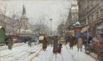 Eugène GALIEN-LALOUE (1854-1941)
Paris, la place de la République
Gouache et aquarelle...