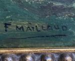 Fernand MAILLAUD (1863-1948)
Effet d'orage sur la route
Huile sur panneau signée...