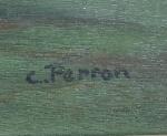 Charles Clément PERRON (1893-1958)
Reflets
Huile sur panneau signée en bas à...