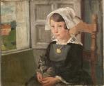 Henriette BELLAIR (1904-1963)
Jeune bretonne assise dans un intérieur
Huile sur toile...