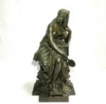 Mathurin MOREAU (1822-1912)
Semiramis ou La Reine de Babylone
Bronze patiné, signé...