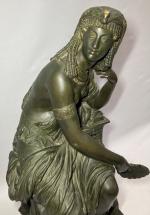 Mathurin MOREAU (1822-1912)
Semiramis ou La Reine de Babylone
Bronze patiné, signé...
