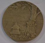 A. PATEY Médaille ronde en argent Caisse d'épargen d'Angers -...