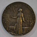 ROTY Médaille ronde en argent représentant Jeanne d'Arc - métal...
