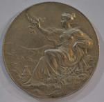 MASSONNET édit. Médaille ronde en argent, association philotechnique - 25e...