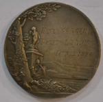 O. ROTY 1895 Médaille ronde en argent représentant une union
D.:...