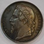 BOREL 1853 Médaille ronde en argent, Napoléon III empereur -...