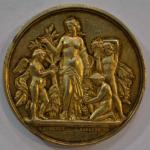 A. BORREL Médaille ronde en vermeil, Société d'horticulture d'Eure et...