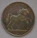 MEDAILLE ronde en argent, Louis XV écuries du roy
D.: 3...