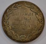 BARRE Médaille ronde en argent, Compagnie des messageries maritimes 1851...