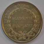 E. GATTEAUX  Médaille ronde en argent, Louis XVIII protecteur...